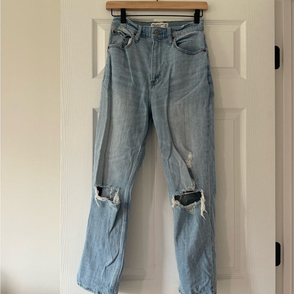 Abercrombie & Fitch Light Blue Ultra High Rise Jeans